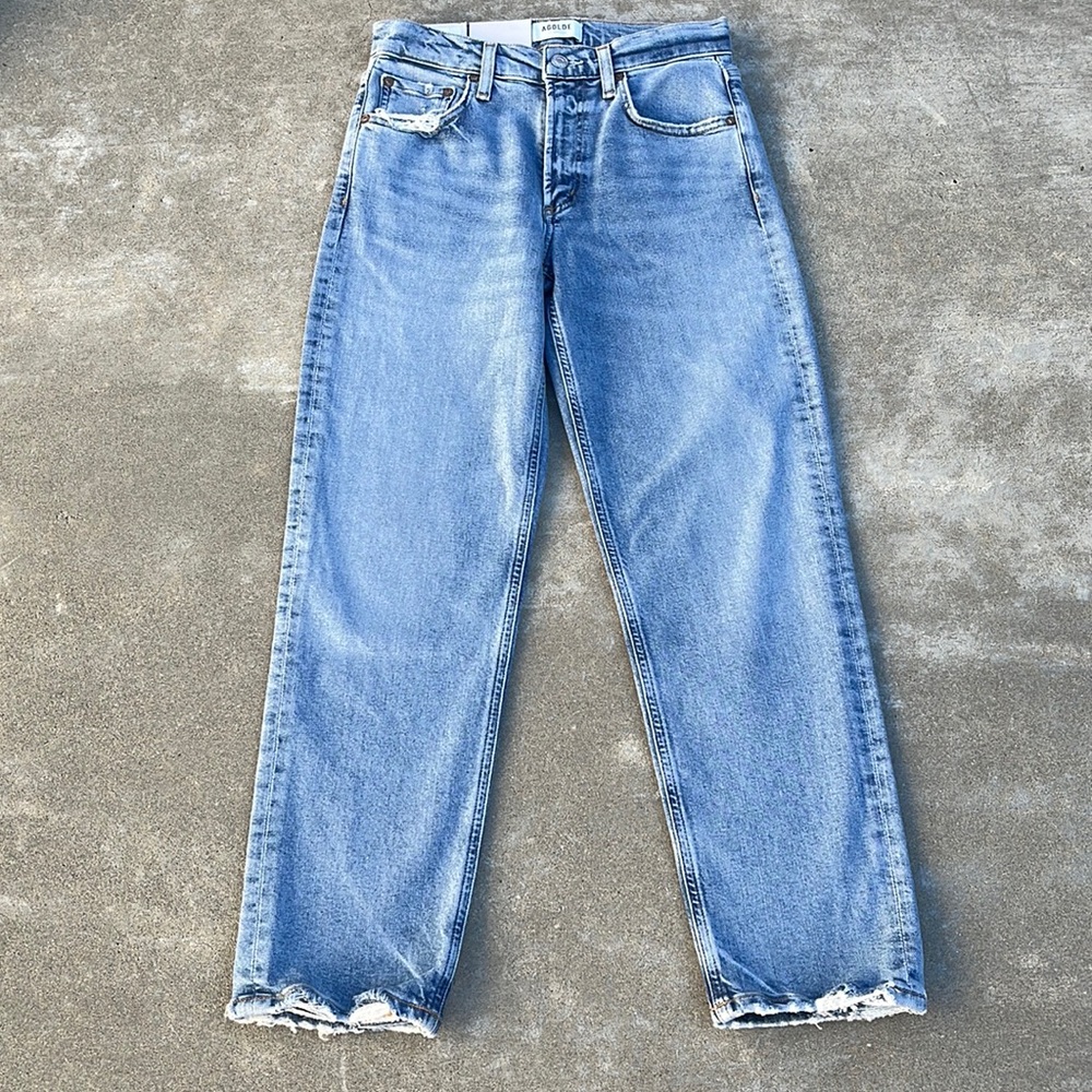 Agolde Light Blue Straight Leg Jeans